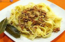 Tagliatelle al sugo di cacciagione